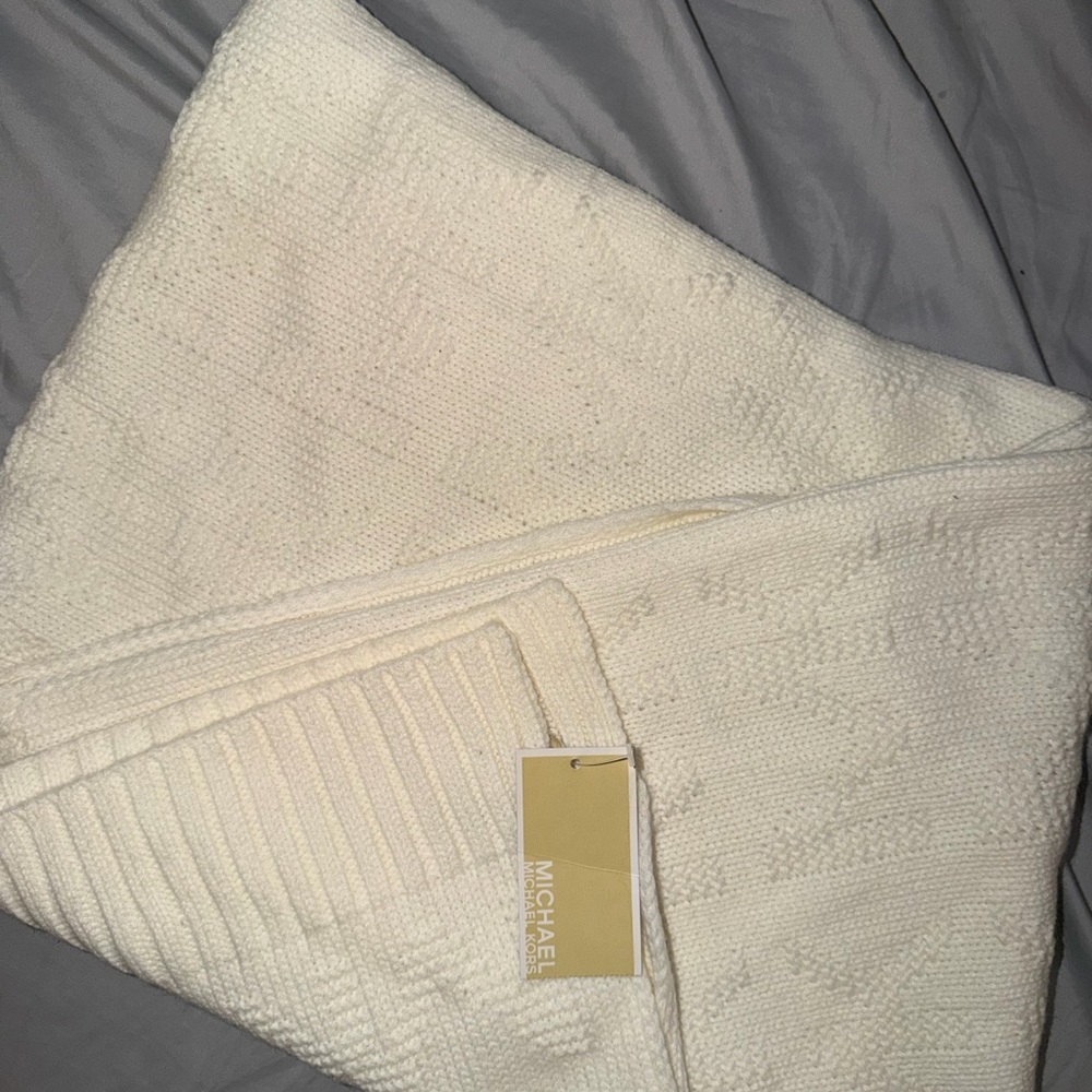 Michael Kors Cream Knit Scarf